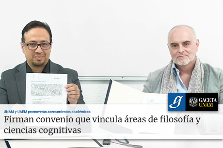 Firman convenio que vincula áreas de filosofía y ciencias cognitivas